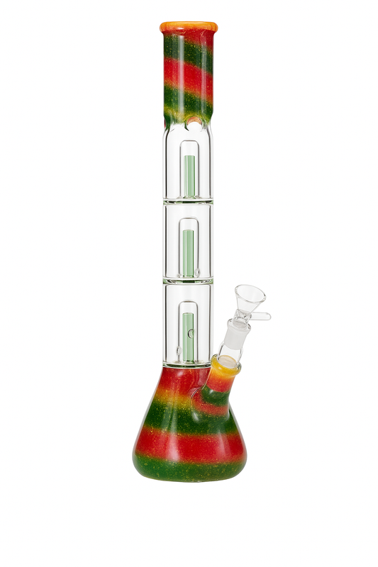 Glasbong Ice-Percolator Rasta 37,5 cm