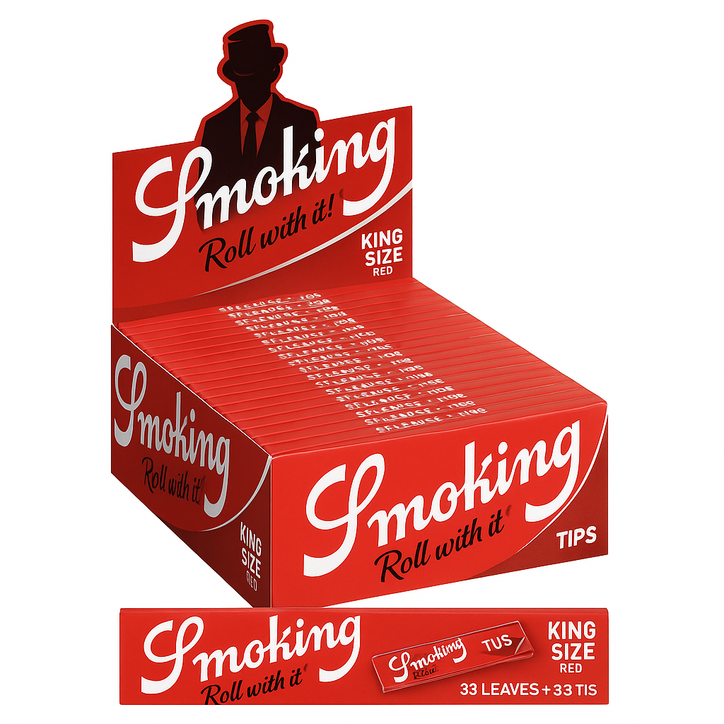 Smoking King Size Red+Tips